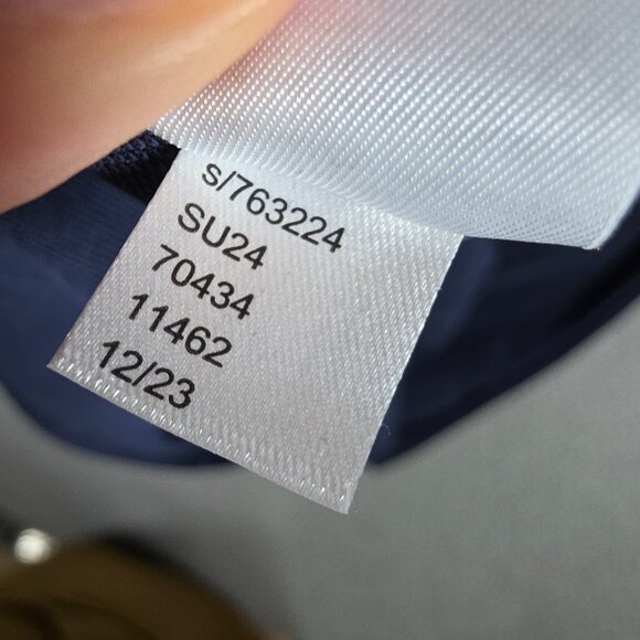 Lou & Grey Sandwashed Utility Romper Women Size S Navy Coastal Sailor Beachy NWT - Picture 13 of 14